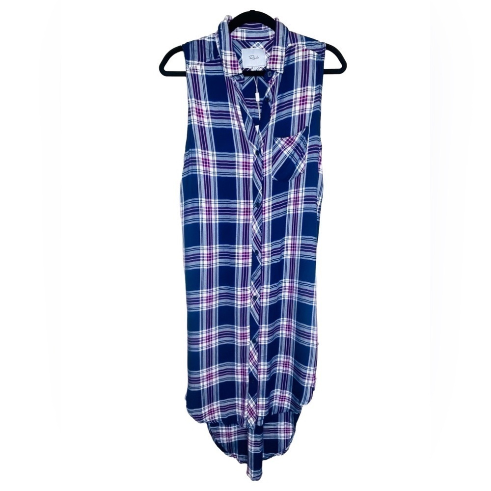 Rails navy magenta and white Jordyn tunic top